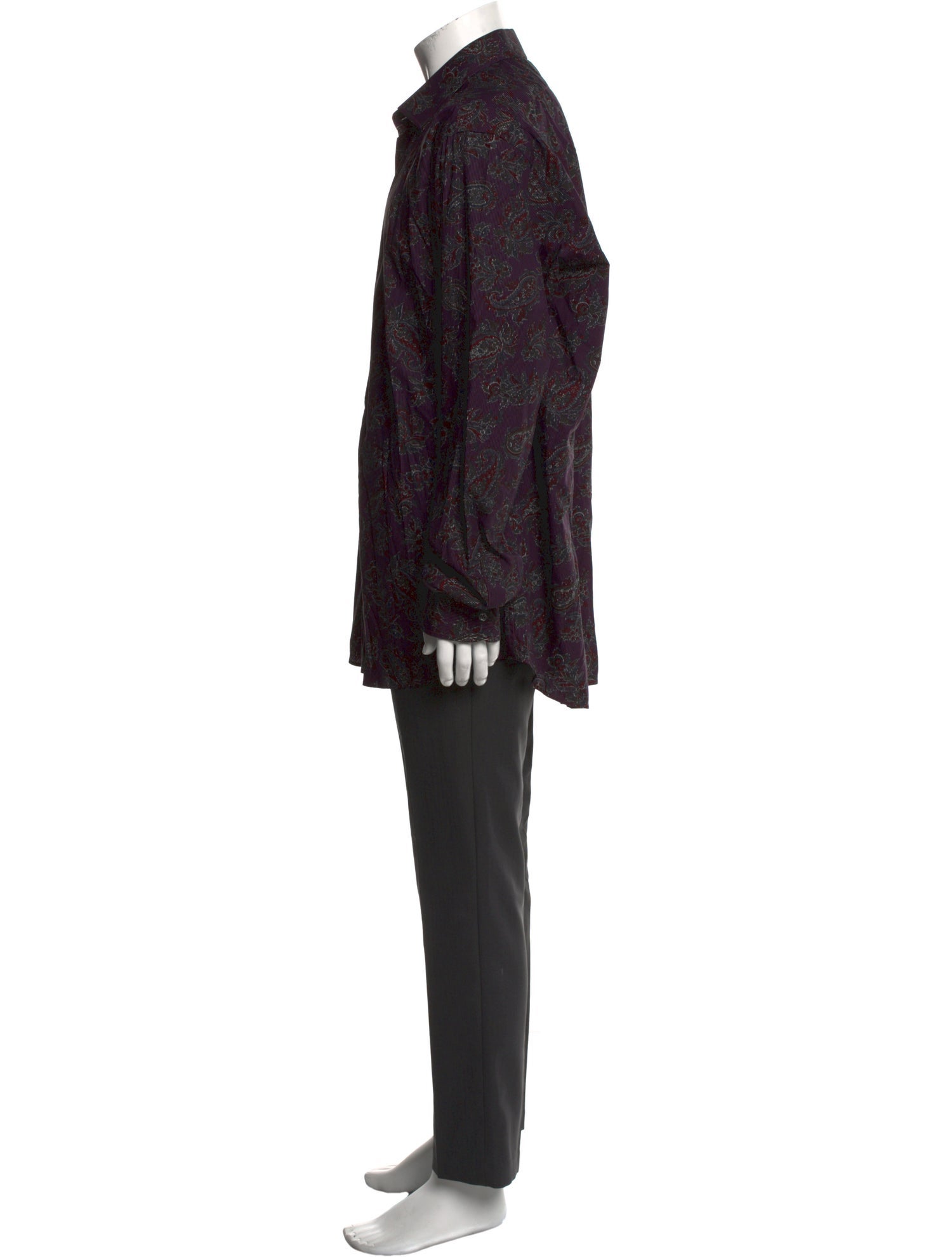 Sand Paisley Print Long Sleeve Shirt