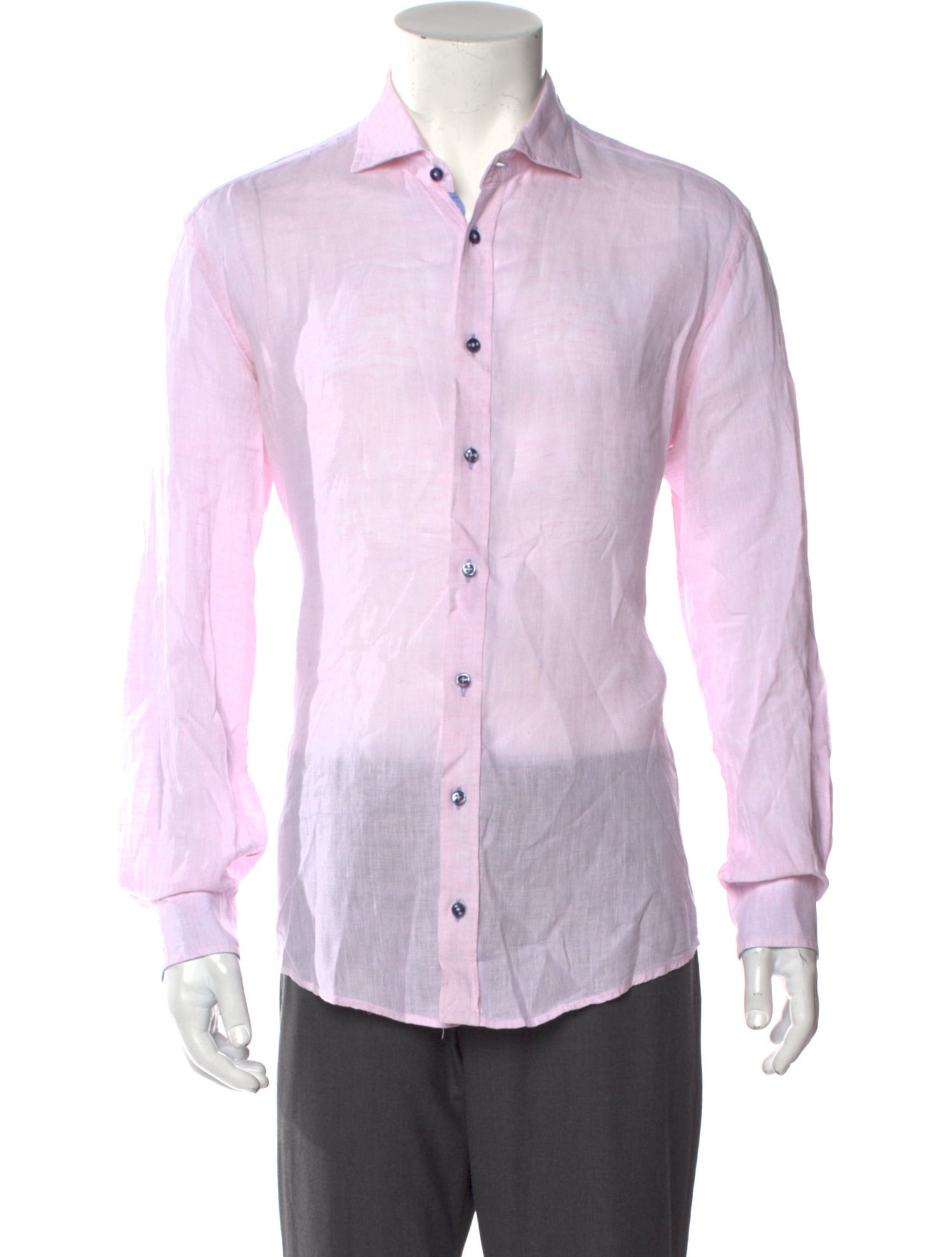 Sand Linen Long Sleeve Dress Shirt