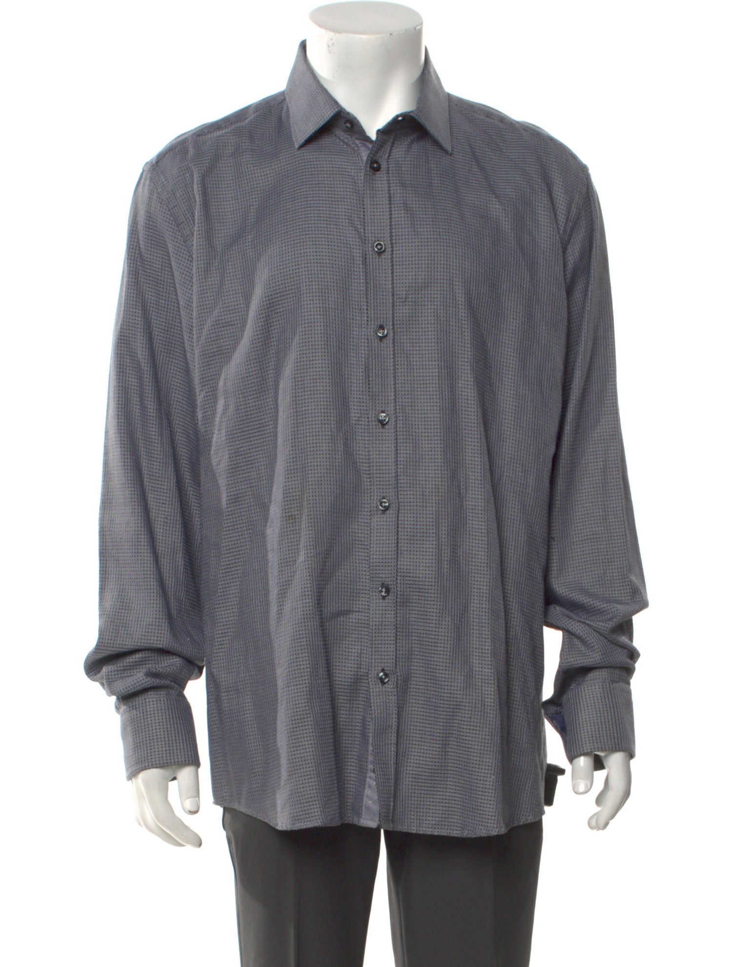 Sand Plaid Print Long Sleeve Dress Shirt