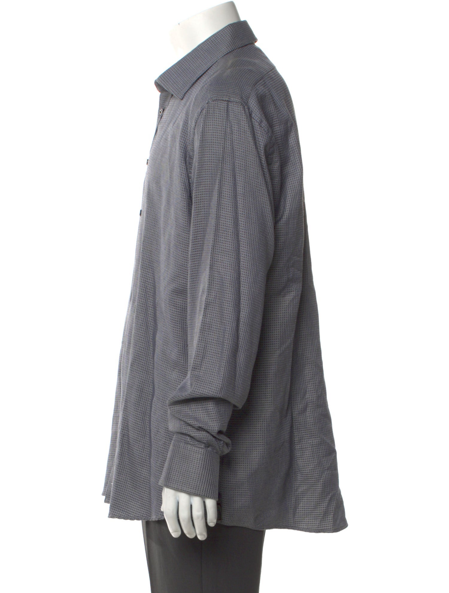 Sand Plaid Print Long Sleeve Dress Shirt