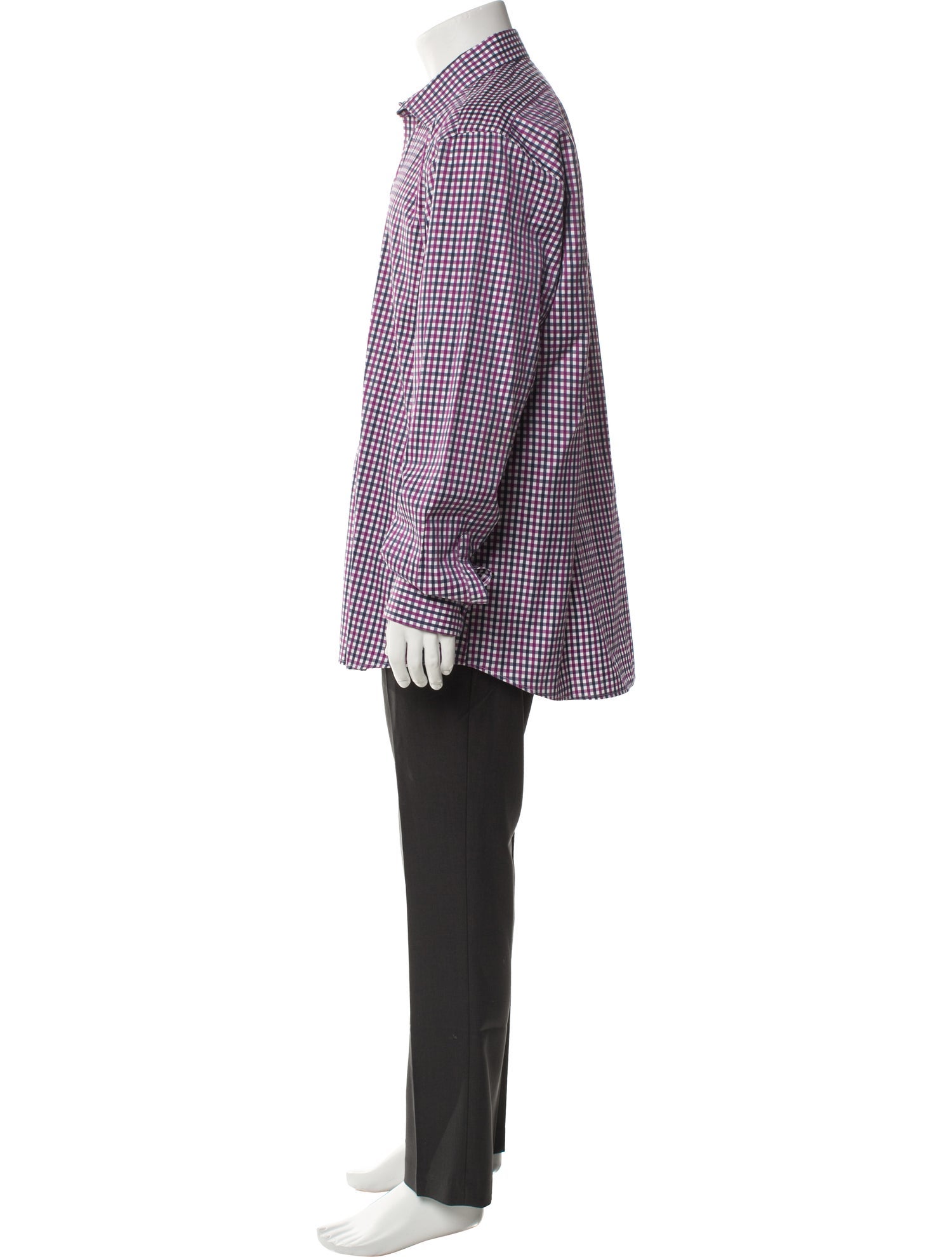 Sand Plaid Print Long Sleeve Dress Shirt