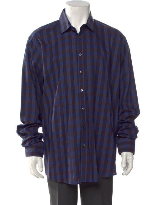 Sand Plaid Print Long Sleeve Shirt