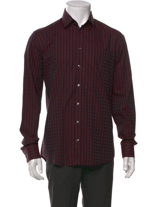 Sand Plaid Print Long Sleeve Shirt