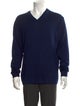 Sand Merino Wool V-Neck Pullover