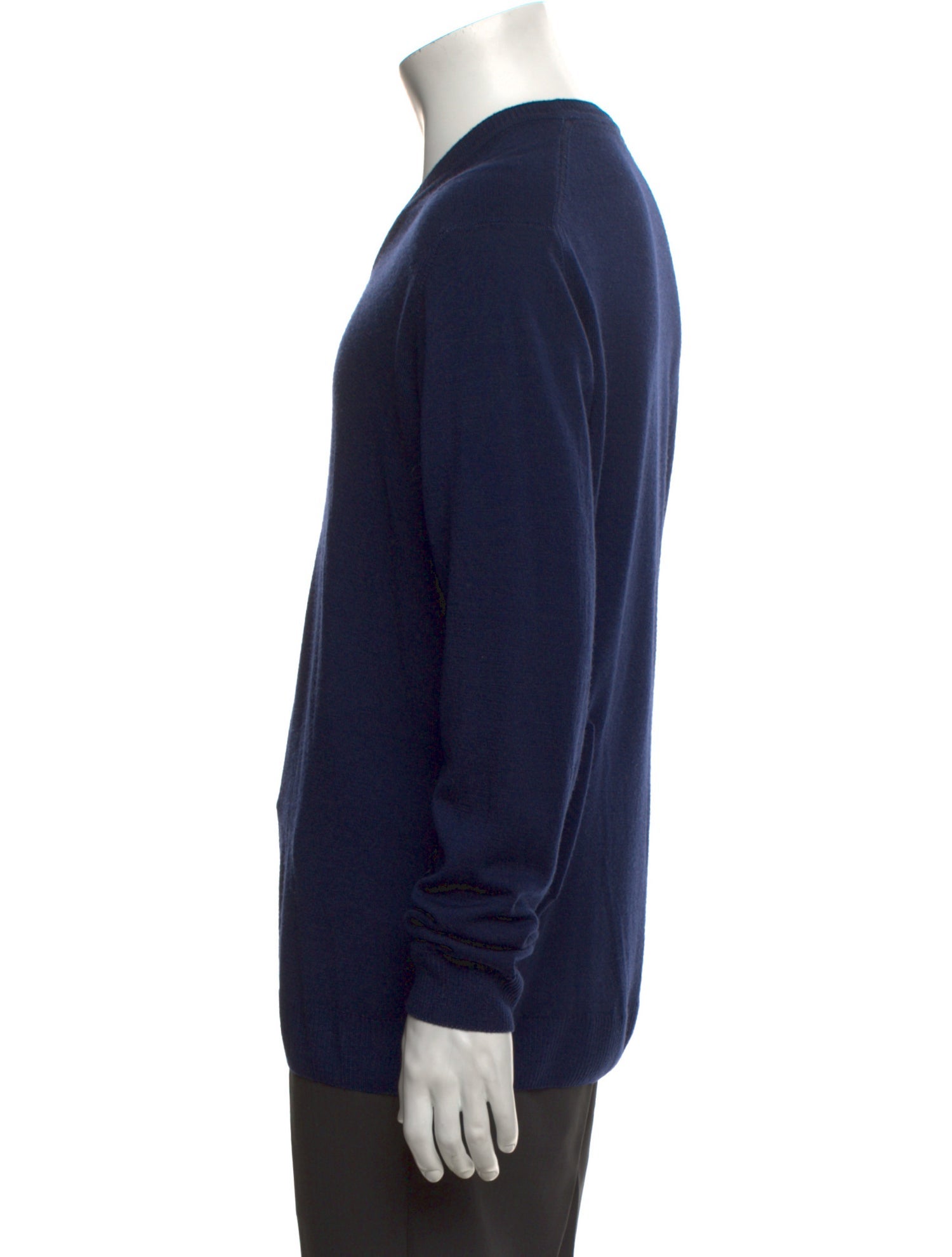 Sand Merino Wool V-Neck Pullover