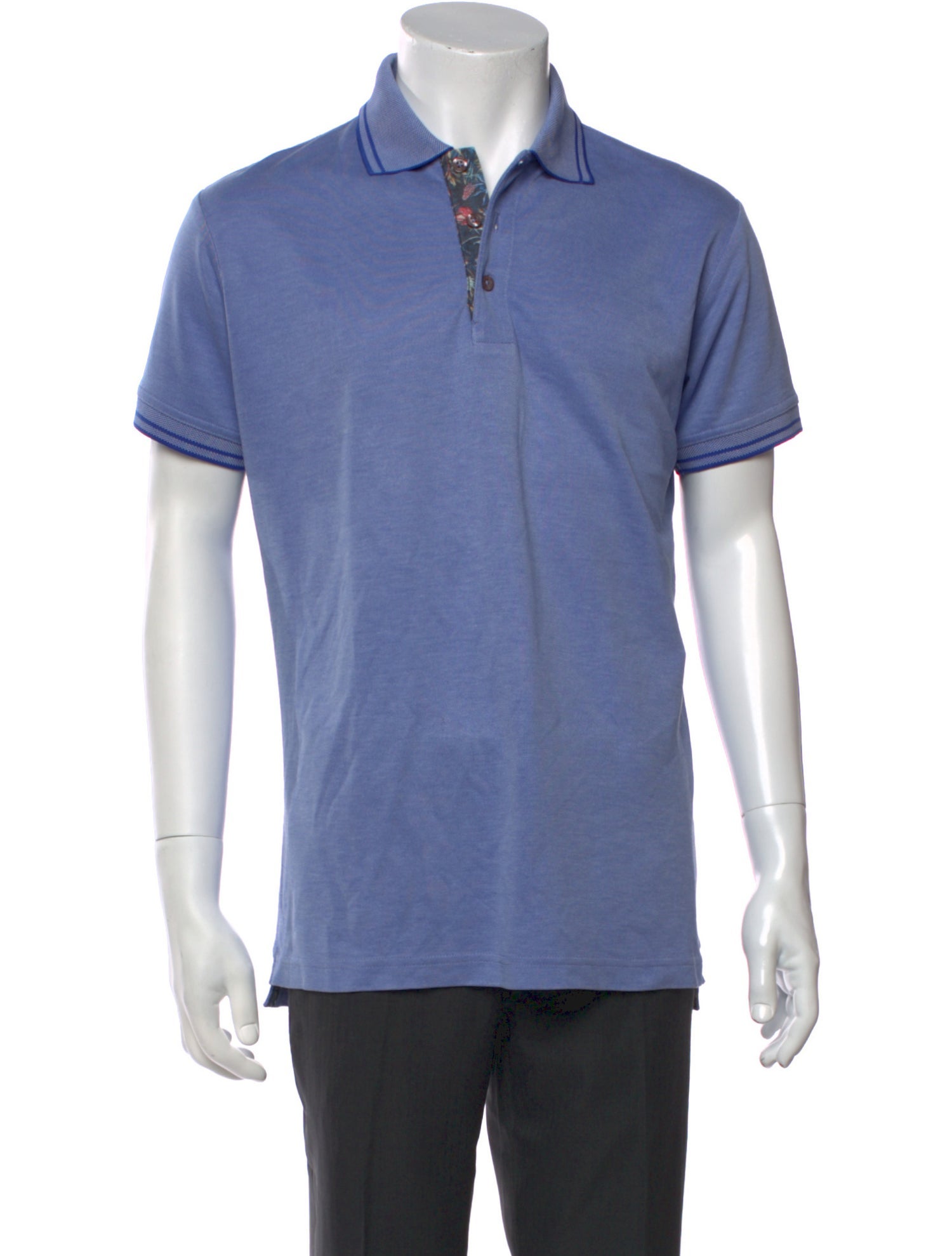 Sand V-Neck Short Sleeve Polo Shirt