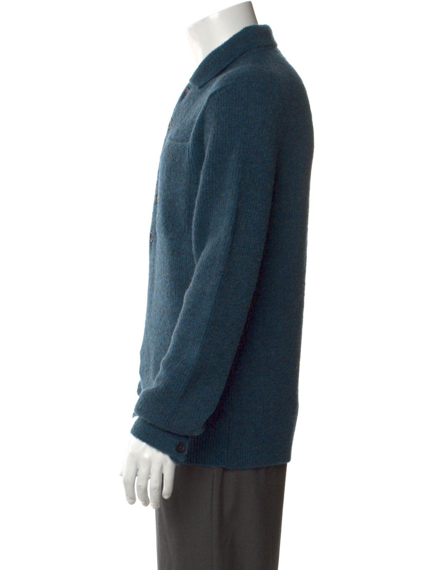 Zanone Virgin Wool Collar Polo Sweater