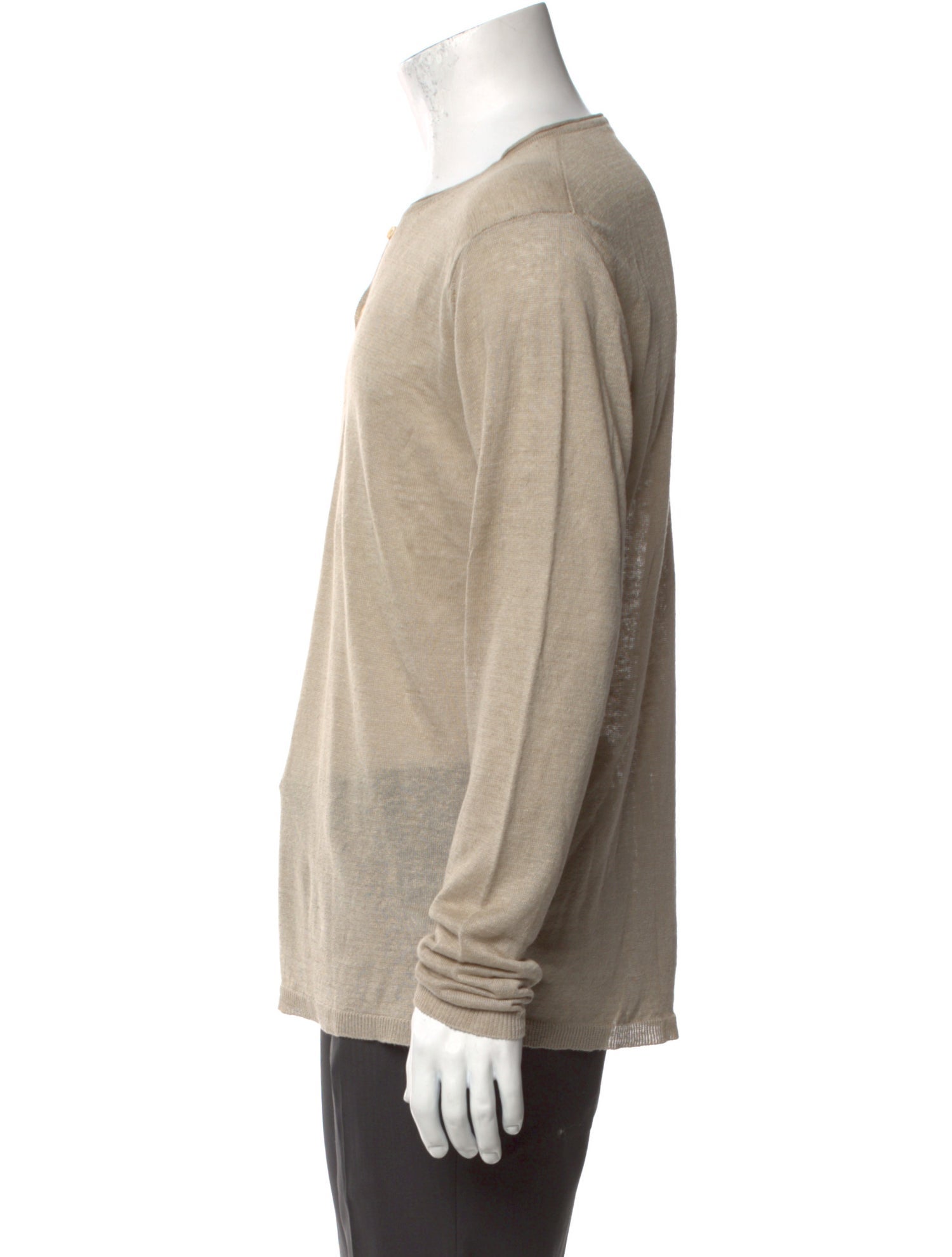 Zanone Linen Crew Neck Pullover