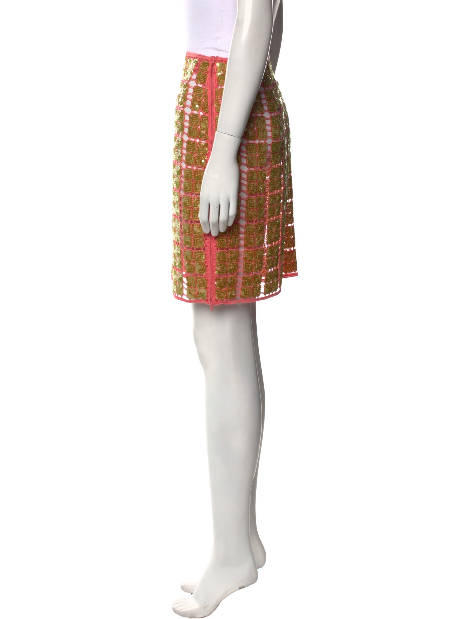 Zankov Patterned Mini Skirt w/ Tags