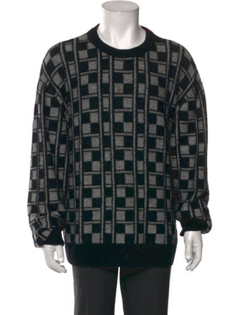 Zankov Merino Wool Plaid Print Pullover