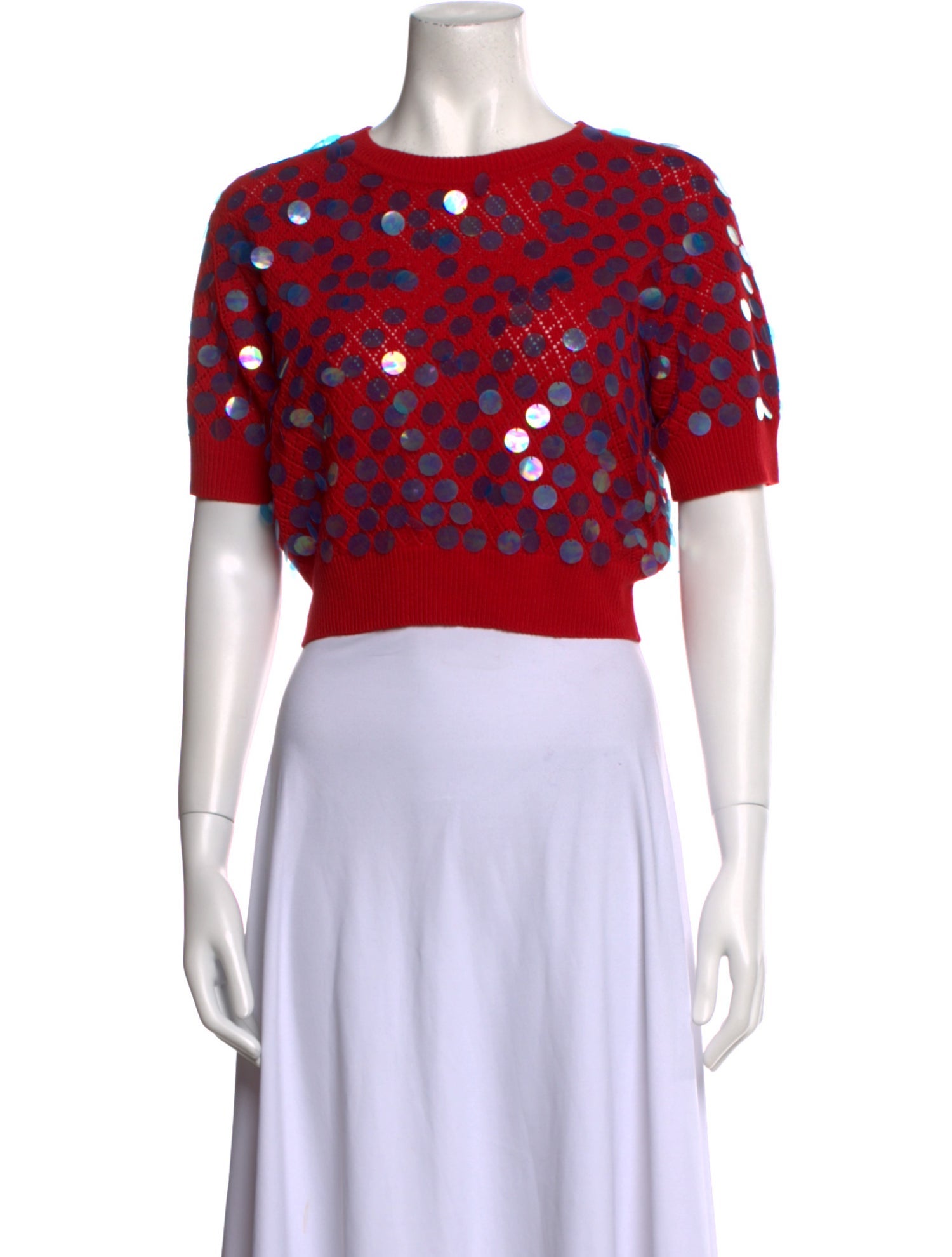 Zankov Wool Polka Dot Print Sweater w/ Tags