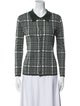Zankov Plaid Print Long Sleeve Button-Up Top