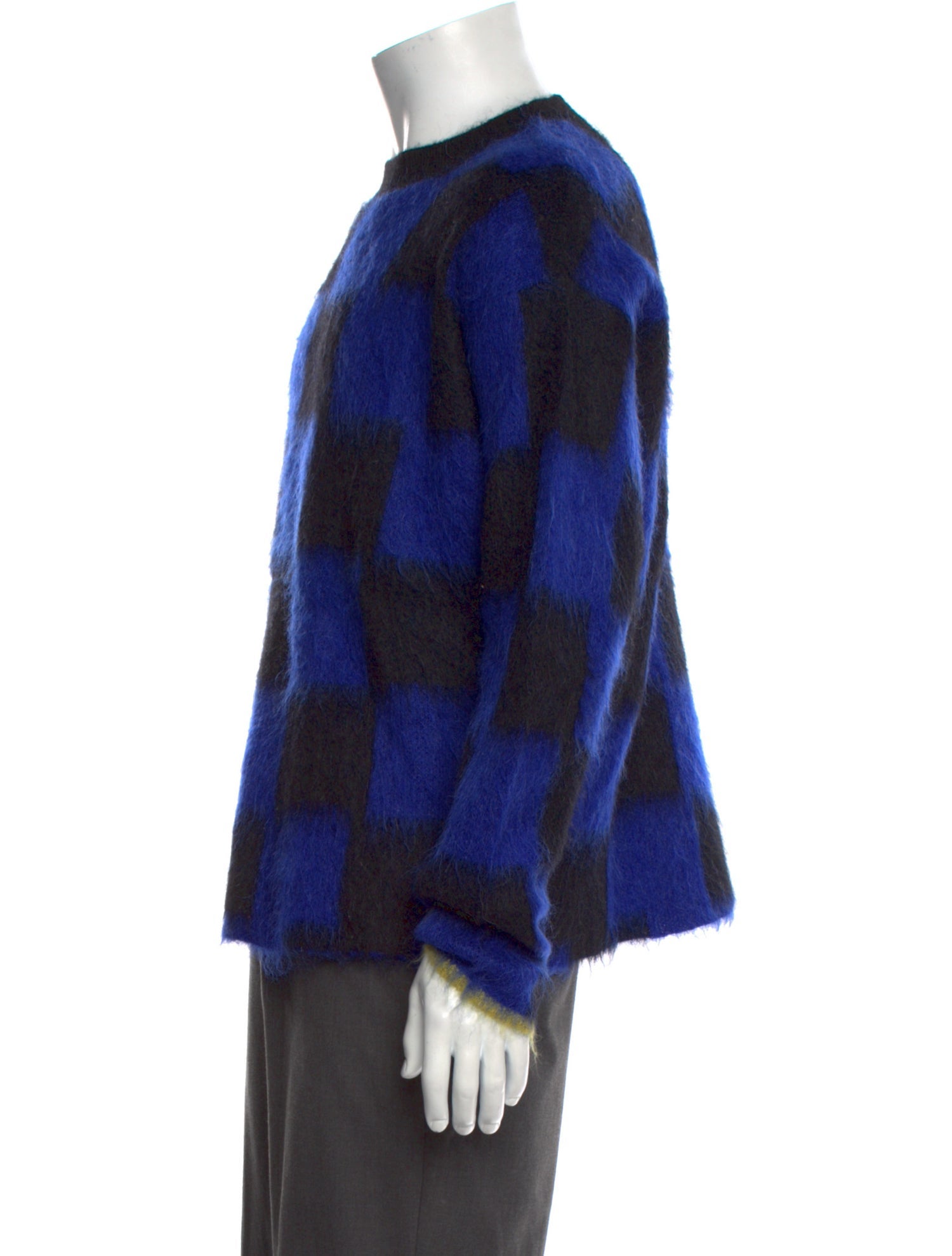 Zankov Plaid Print Crew Neck Pullover