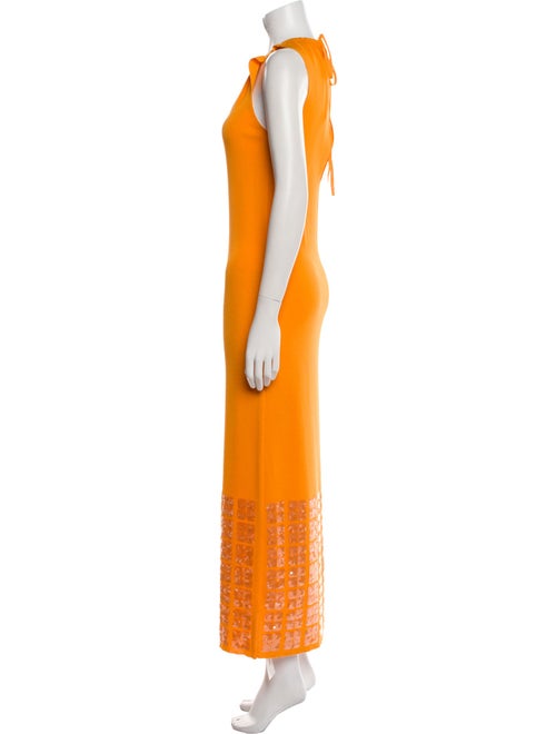 Zankov Colorblock Pattern Long Dress