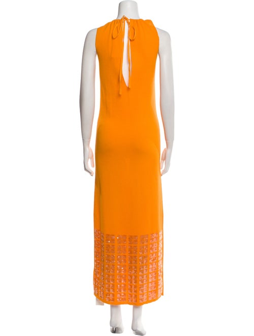 Zankov Colorblock Pattern Long Dress