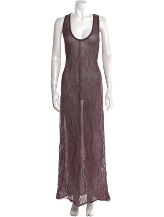 Zankov Scoop Neck Long Dress