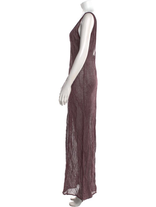 Zankov Scoop Neck Long Dress