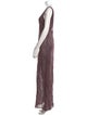 Zankov Scoop Neck Long Dress
