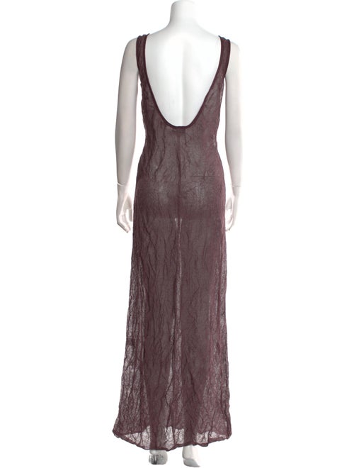 Zankov Scoop Neck Long Dress