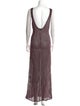 Zankov Scoop Neck Long Dress