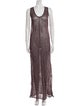 Zankov Scoop Neck Long Dress