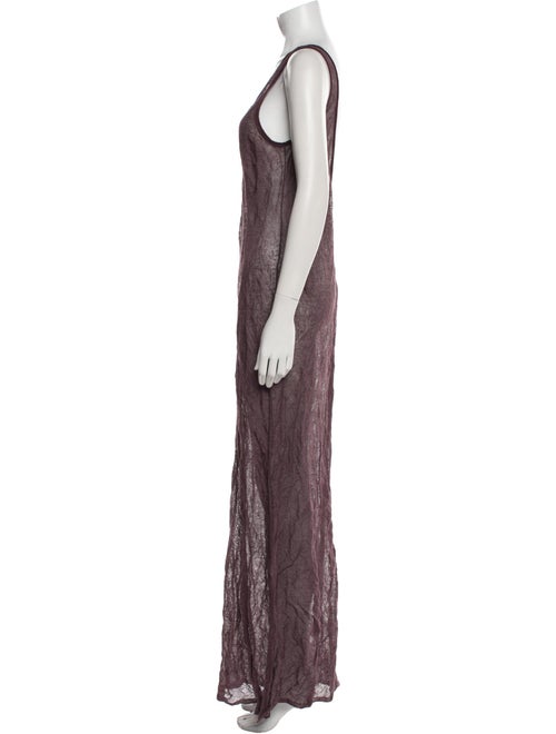 Zankov Scoop Neck Long Dress