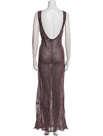 Zankov Scoop Neck Long Dress