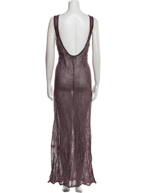 Zankov Scoop Neck Long Dress