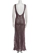 Zankov Scoop Neck Long Dress