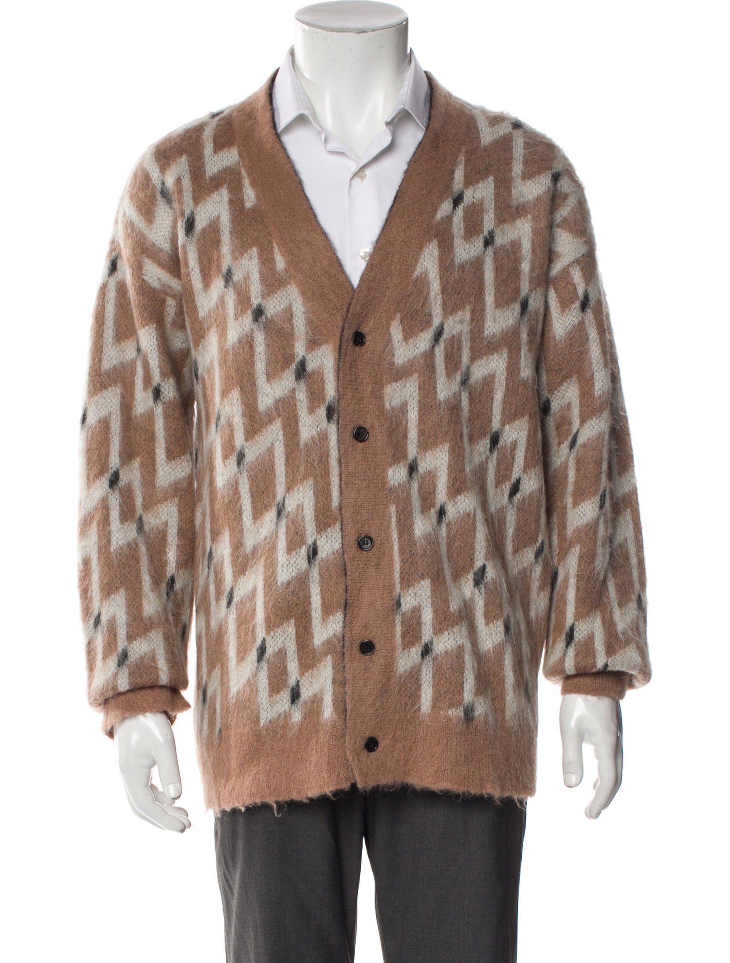 Zankov Printed V-Neck Cardigan