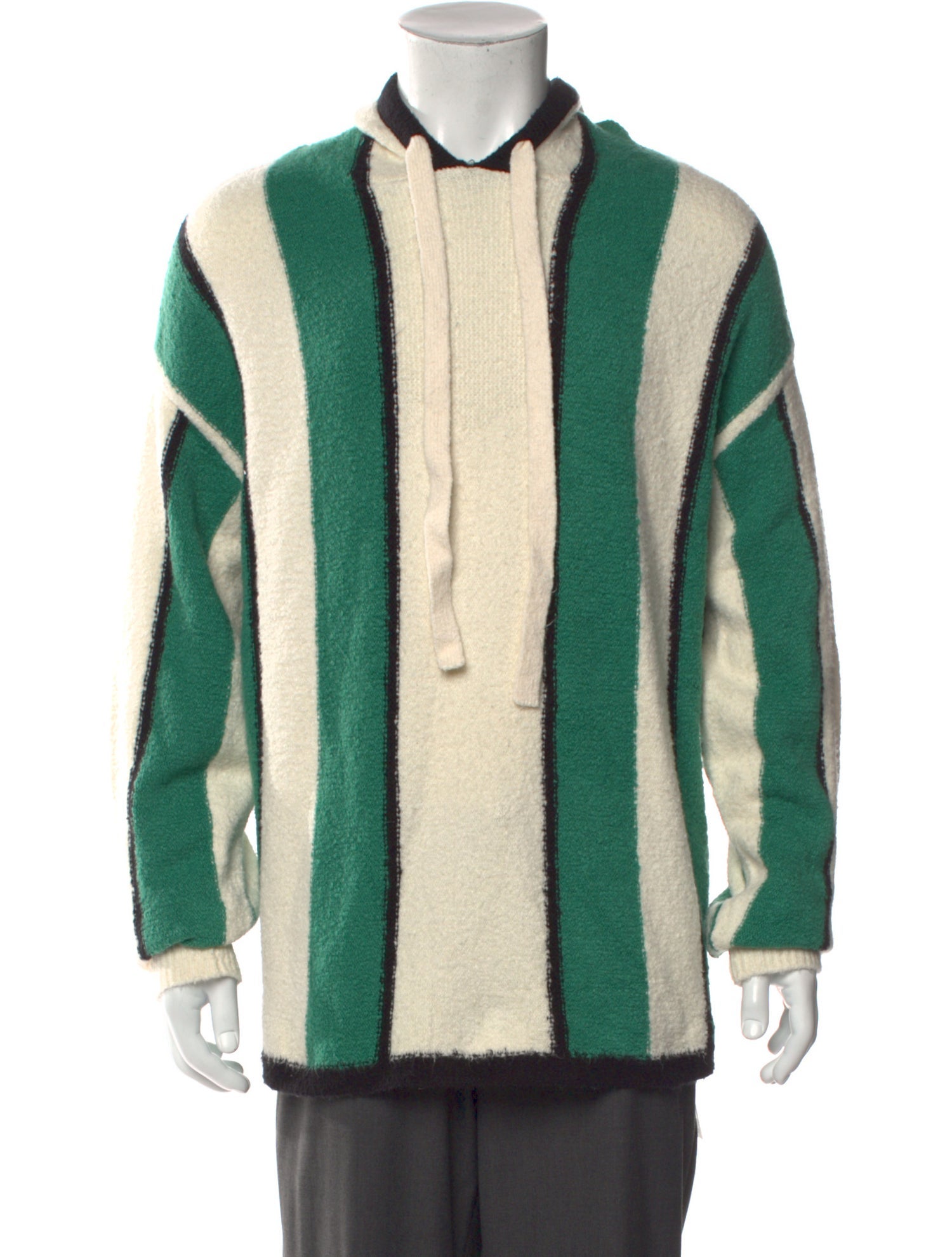 Zankov Striped Crew Neck Hoodie