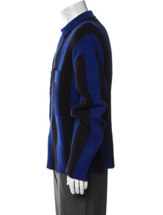 Zankov Merino Wool Striped Cardigan