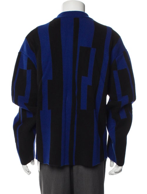 Zankov Merino Wool Striped Cardigan