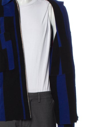 Zankov Merino Wool Striped Cardigan