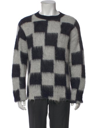Zankov Plaid Print Crew Neck Pullover
