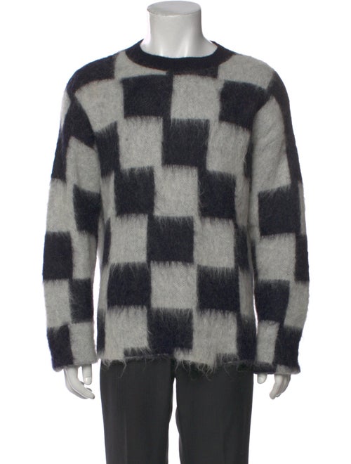 Zankov Plaid Print Crew Neck Pullover