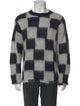 Zankov Plaid Print Crew Neck Pullover