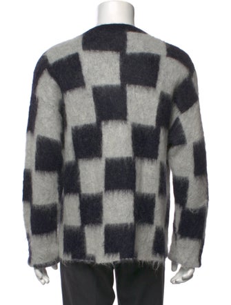 Zankov Plaid Print Crew Neck Pullover