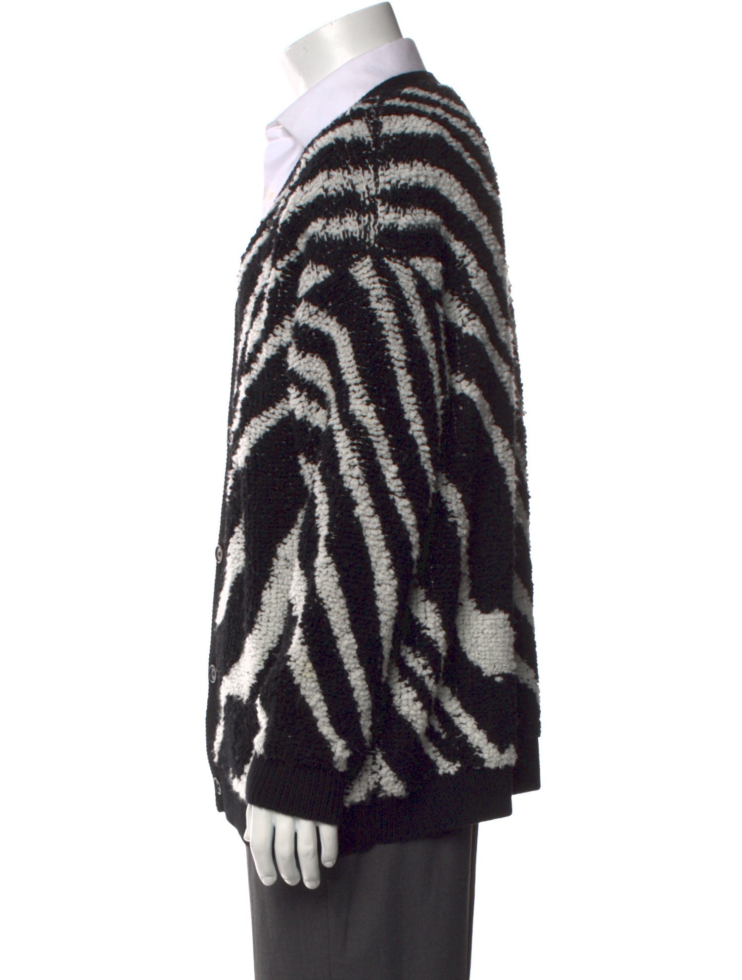 Zankov Wool Animal Print Cardigan
