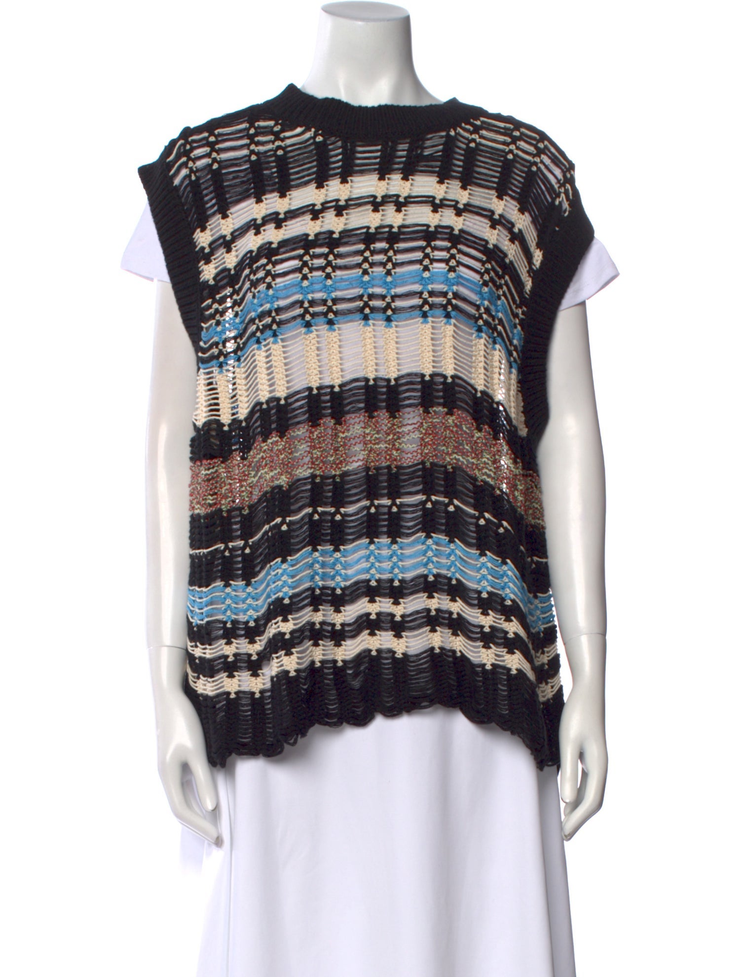 Zankov Striped Crew Neck Sweater w/ Tags