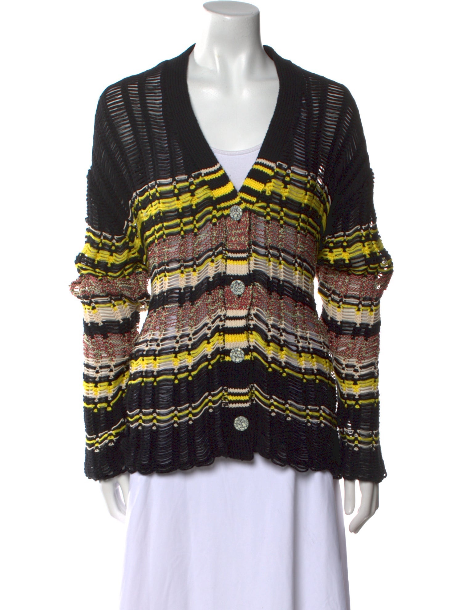 Zankov Striped V-Neck Sweater