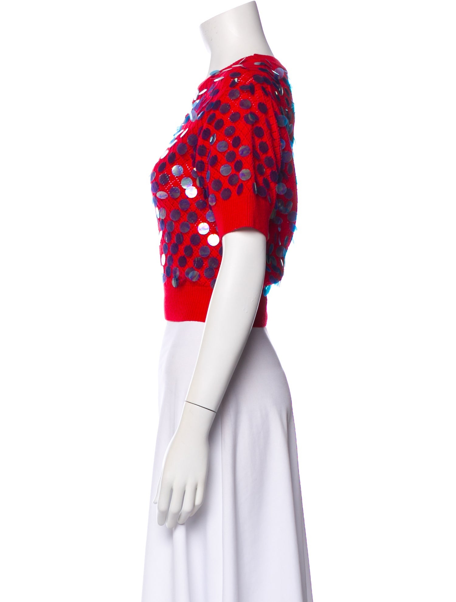 Zankov Wool Polka Dot Print Sweater w/ Tags