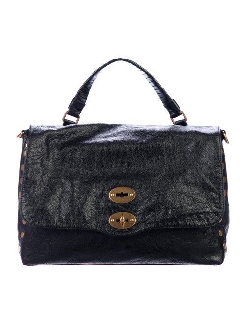 Zanellato Leather Postina Crossbody Bag Black