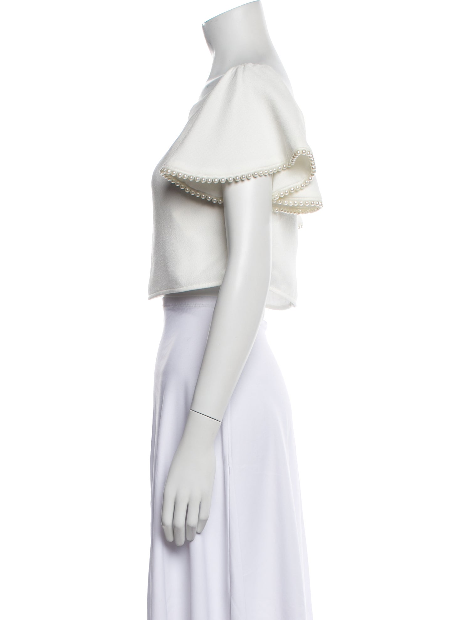 Zayan The Label Off-The-Shoulder Short Sleeve Crop Top w/ Tags