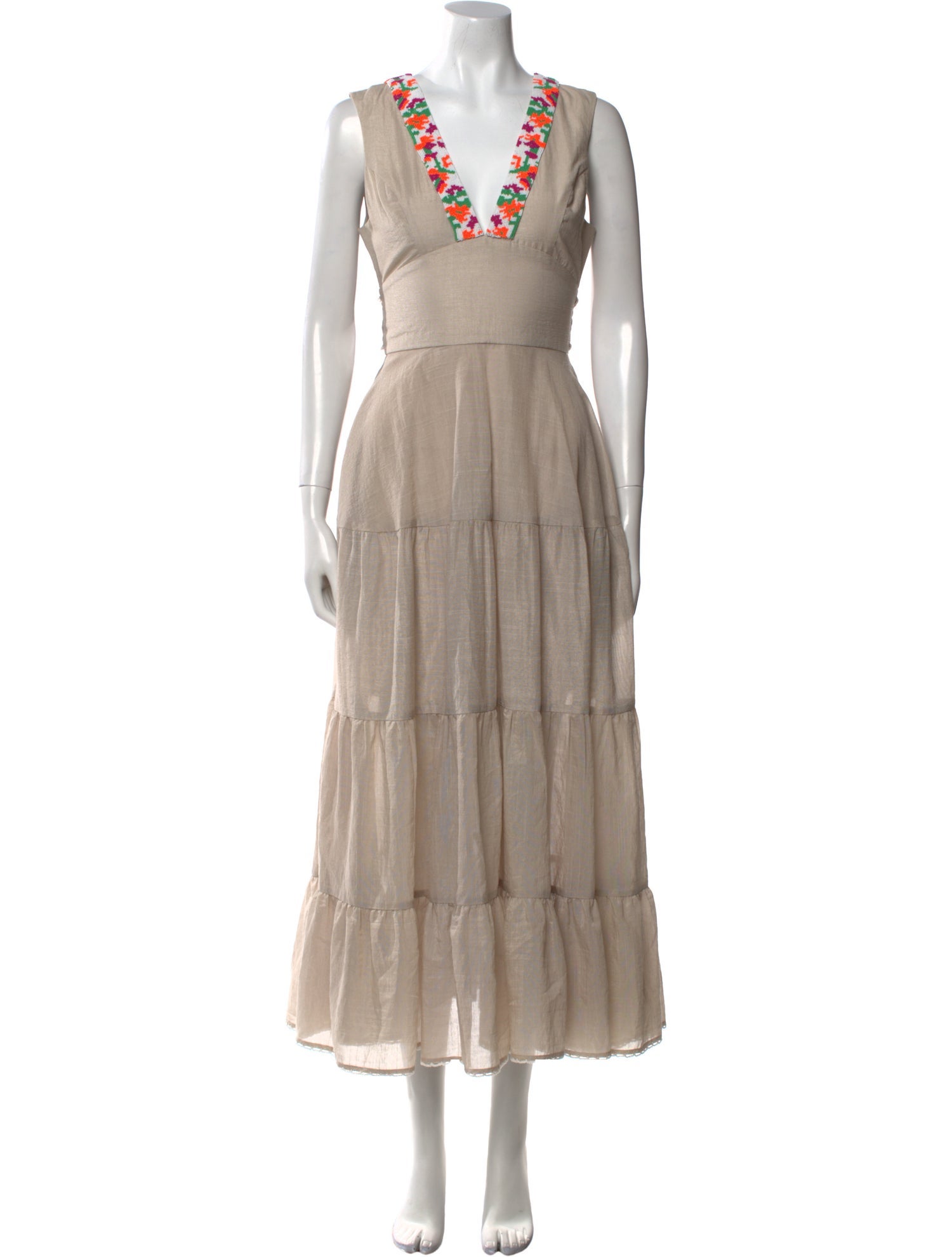 Zayan The Label V-Neck Long Dress