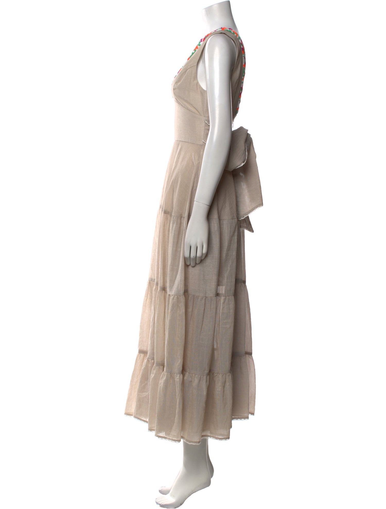 Zayan The Label V-Neck Long Dress