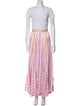 Zayan The Label Silk Striped Skirt Set