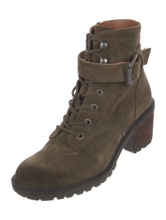 Zodiac Suede Lace-Up Boots