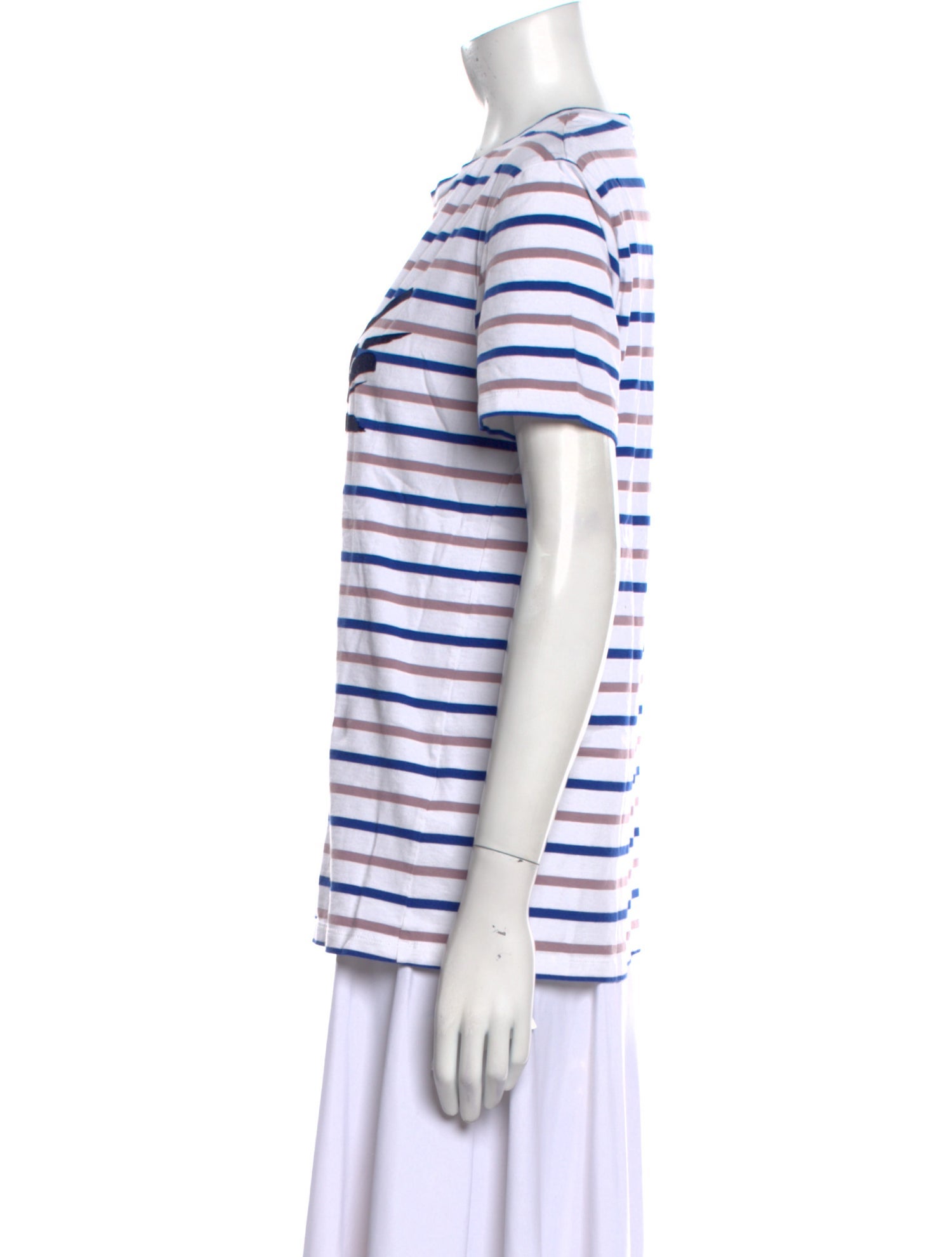 Être Cécile Striped Crew Neck T-Shirt