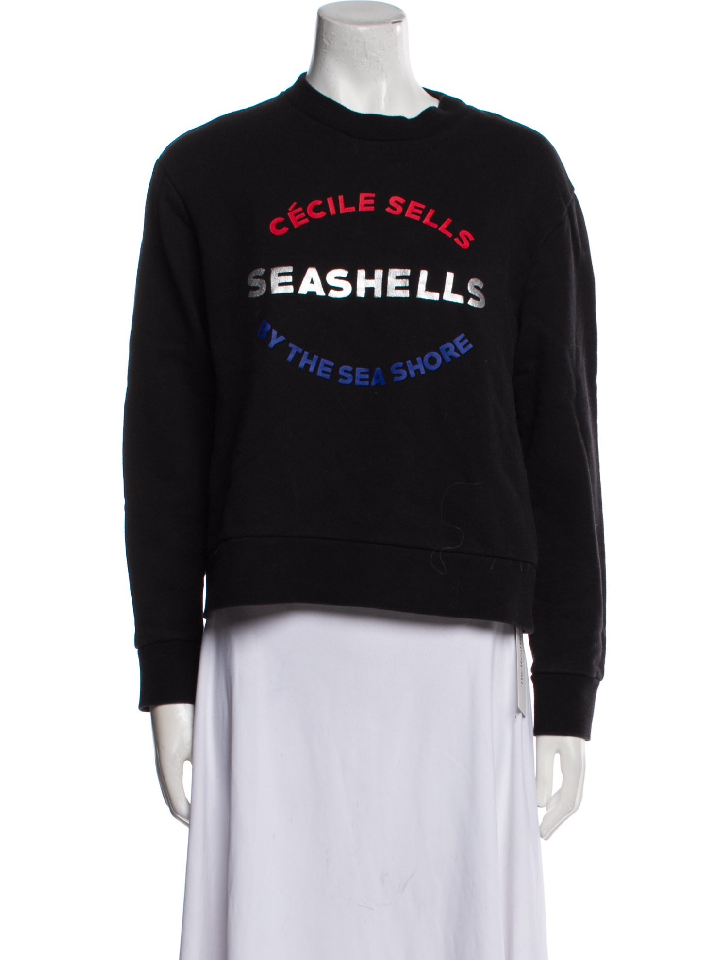 Être Cécile Graphic Print Crew Neck Sweatshirt